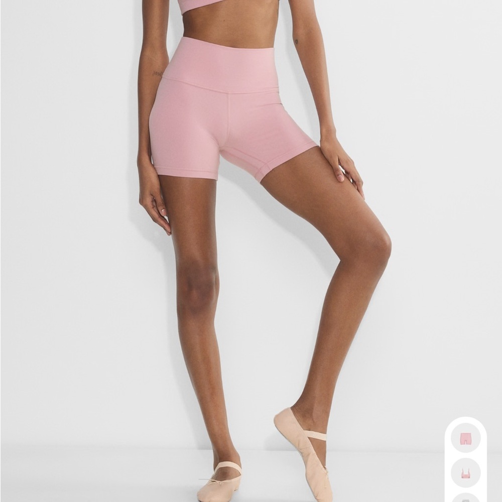 Aritzia Golden Tart Pink Biker Shorts